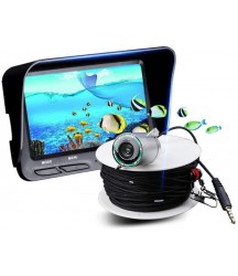 ZY Visual Fish Finder 4.3 Inch Underwater Fishing Camera Intelligent Waterproof Fish Detector 6Pcs Bright Night Vision LED Light HD Probe