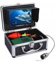 Fish Finders Portable, Underwater Fishing Video Camera Kit with 7 Inch Color Monitor for Ice Fishing Kayak Lake Sea Boat, with Cable
