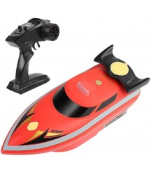 Fishing Bait Boat Fish Finder 1.7kg Loading 500m Remote Control Fishing Bait 2.4G 7km/h Night Lighting, Anti-Seize Protection, Remote Sp Automatically RC Boat (39.5  15  155cm, Red)