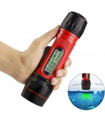 ZY Sonar Fish Finder Ice Fishing Wireless Waterproof Intelligent Fish Detector with 2 Color Fish Light/LED Display for Ice/Lake Fishing