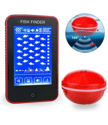 ZY Wireless Sonar Fish Finders Waterproof Touch Color Screen HD Fishfinder Rechargeable Portable Smart Fishing Gear 500 Meters Receiving Distance