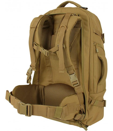 Condor Trekker 3-in-1 Travel Backpack w/Molle (Coyote Brown)