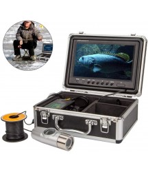 ZY Underwater Camera Anchor Fish Finder 9 Inch HD Display Portable Visual Fishing Device with 1200 Line Double Probe 20Pcs Infrared LED Light 140 Wide Angle Lens,30m