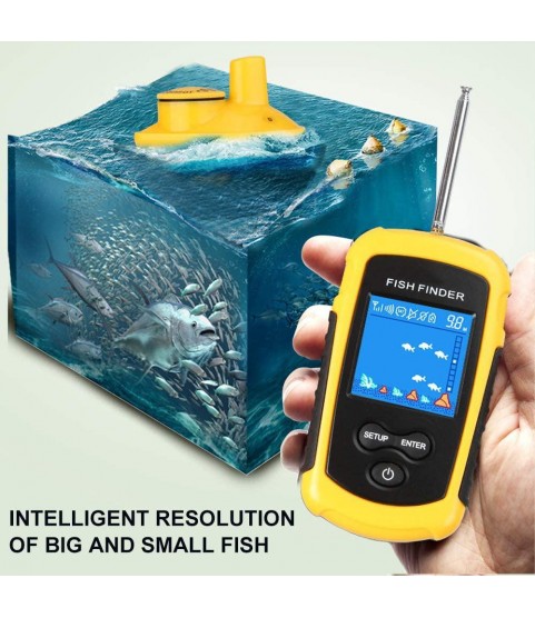 ZY Wireless Sonar Fishfinder HD Color Screen Portable Fish Finder 100M Acceptance Distance/Detection Depth 40M Smart Fishing Tools