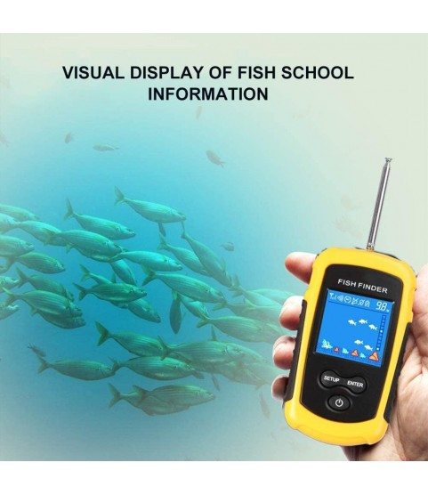 ZY Wireless Sonar Fishfinder HD Color Screen Portable Fish Finder 100M Acceptance Distance/Detection Depth 40M Smart Fishing Tools