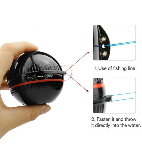 ZY Wireless Fish Finder Bluetooth Smart Sonar Fish Detector Visual Fishing Camera Waterproof HD Fishfinders Portable Underwater Intelligent Fishing Gear