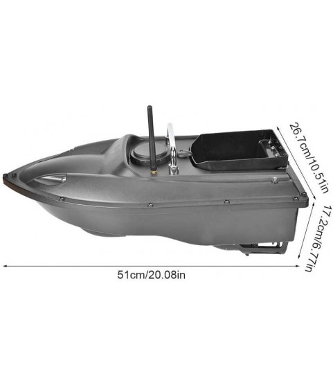 Alomejor Fishing Lure Boat 300M 1.5 KG Load Fish Finder Lure Boat for Remote Control Fishing Bait Boat Finder