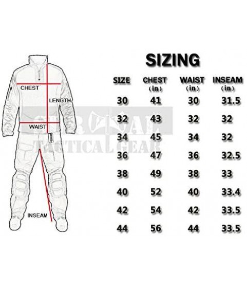 ZAPT Tactical Military Uniform  Airsoft Hunting Army Camo Apparel Shirt and Pants with Elbow Knee Pads Combat Clothing