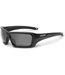 ESS Sunglasses Black Rollbar Silver Logo Kit w/Interchangeable Lenses