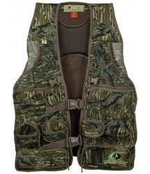 DuncaMontgo Mossy Oak Longbeard Elite Turkey Hunting Vest Seat Lightweight 14 Pockets