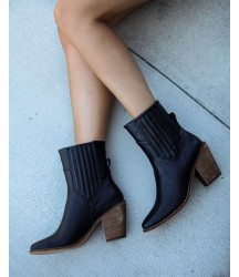 Mankind Faux Leather Heeled Bootie - FINAL SALE