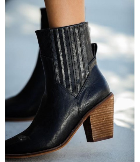Mankind Faux Leather Heeled Bootie - FINAL SALE