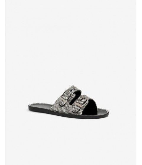 Fame And Fortune Buckle Sandal - Black