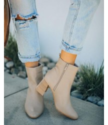Colleen Heeled Bootie - Taupe